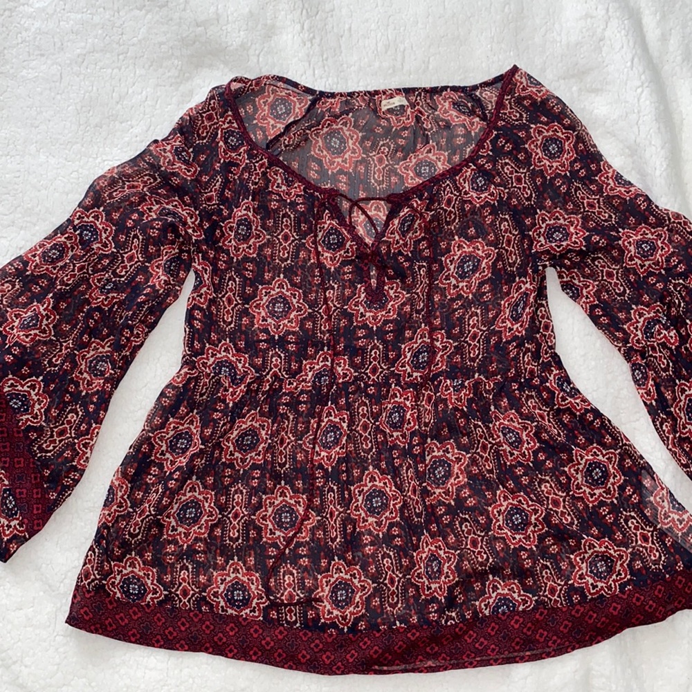 Hollister Sheer Blouse - Size Small